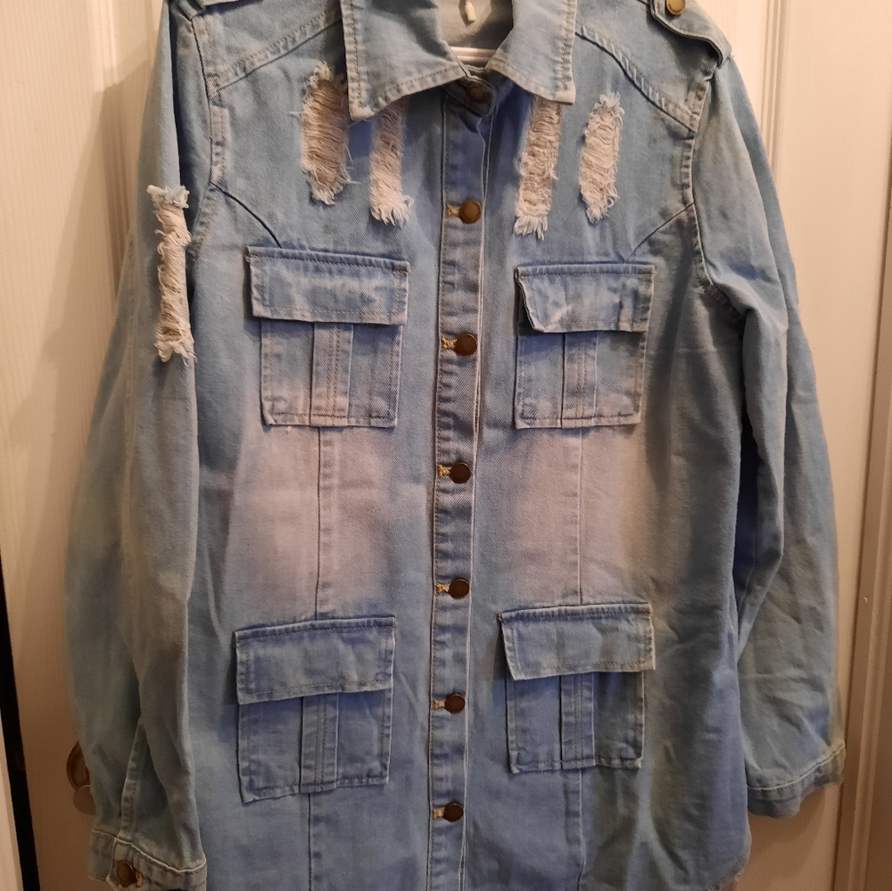 Denim Dress Coat